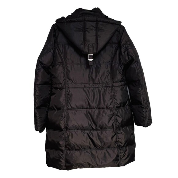 Saks Fifth Avenue Brown Women’s Down Puffer Coat Jacket Size M Removable Hood - Picture 2 of 8